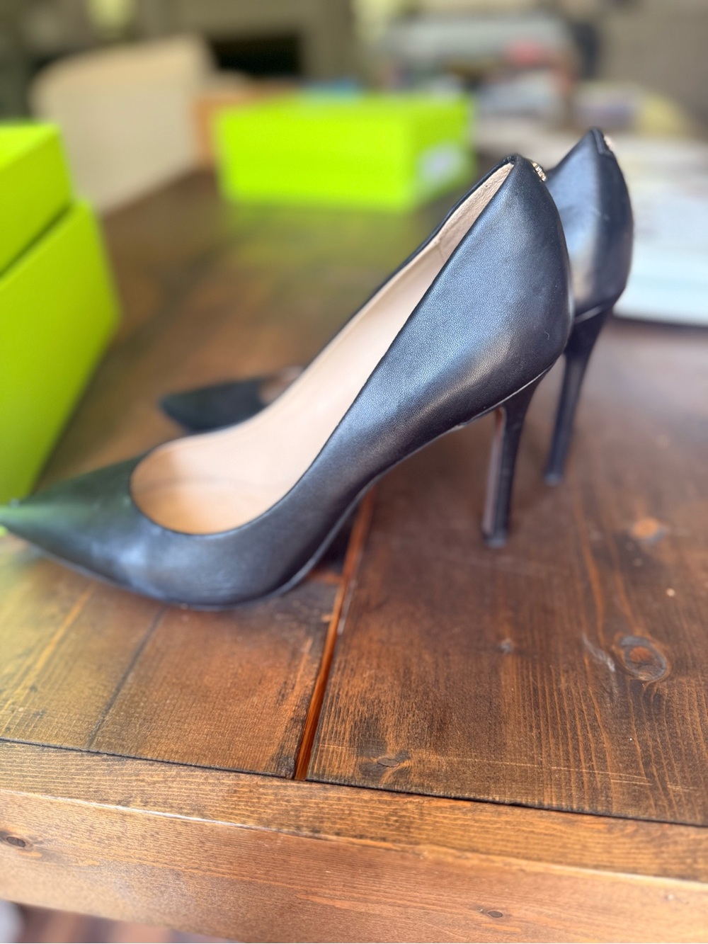 Sam Edelman Black Pointed-Toe Pumps - Picture 6 of 8